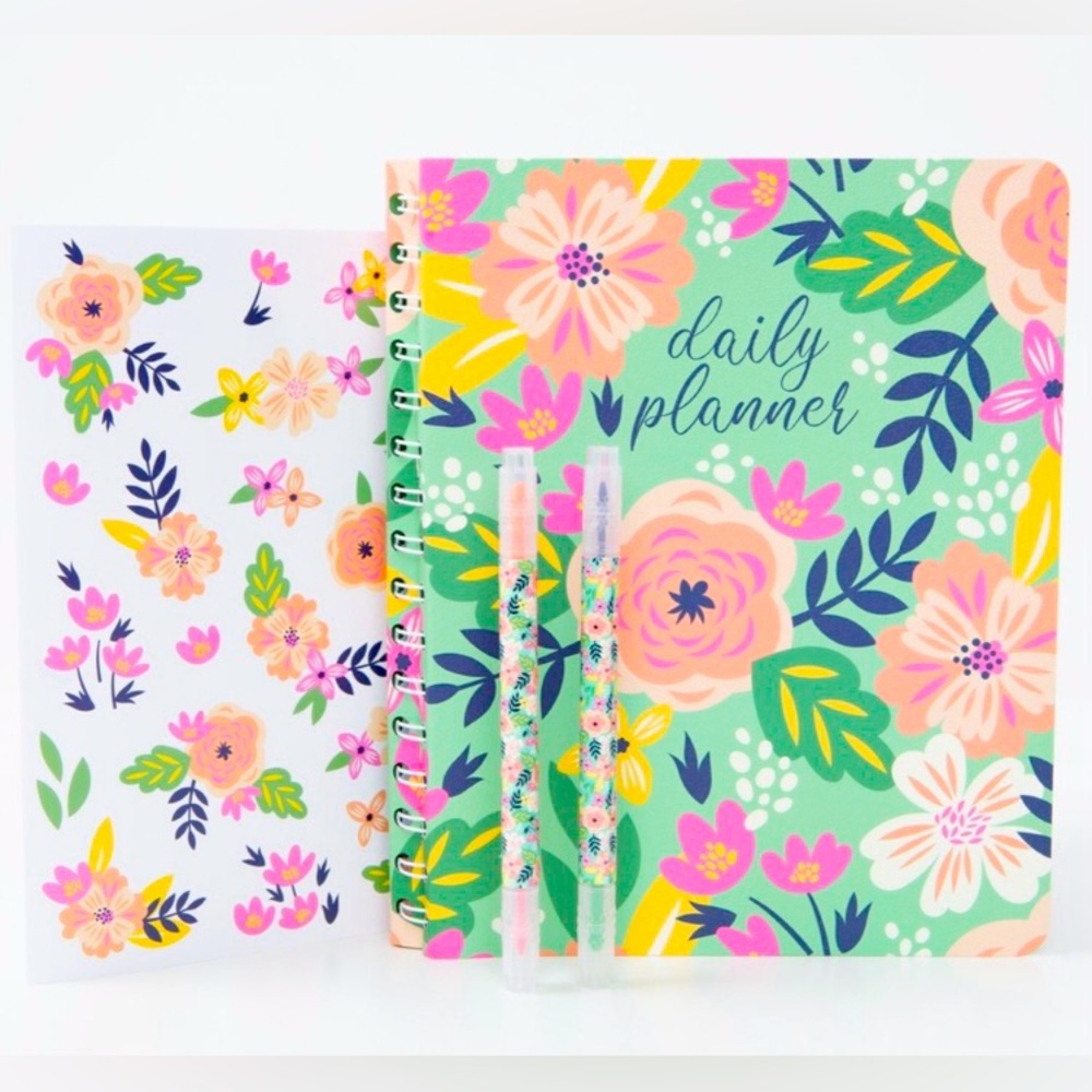 Steel Mill and Co Daily To Do Planner w/ 2 Dual Tip Highlighters & Stick…